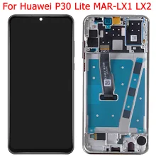 Ensemble écran tactile LCD avec châssis, 6.15 pouces, pour Huawei P30 Lite/Nova 4e, MAR-LX1M MAR-LX1, Original=