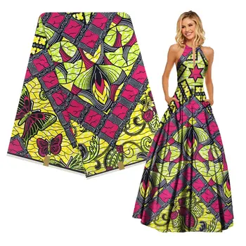 High Quality African Ankara wax Real 100% Cotton Pagne Guaranteed 6 Yards/Lot For Women Dress H190814
High Quality African Ankara wax Real 100% Cotton Pagne Guaranteed 6 Yards/Lot For Women Dress H190814