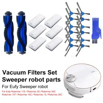 Vacuum Filters Set Side Brushes Replacement Parts for Eufy RoboVac 11S RoboVac 30RoboVac 30C RoboVac 15T RoboVac 15C RoboVac 12
Vacuum Filters Set Side Brushes Replacement Parts for Eufy RoboVac 11S RoboVac 30RoboVac 30C RoboVac 15T RoboVac 15C RoboVac 12