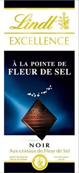 Lindt excellence in black point salt flower 100g
Lindt excellence in black point salt flower 100g