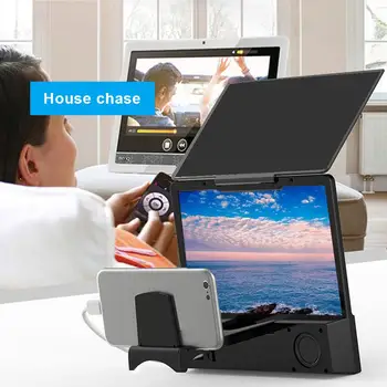 8 inch Newest 3D Screen Magnifier with Bluetooth Speaker Movies Amplifier for IOS Android Phones Mobile phone Stand For iphone
8 inch Newest 3D Screen Magnifier with Bluetooth Speaker Movies Amplifier for IOS Android Phones Mobile phone Stand For iphone