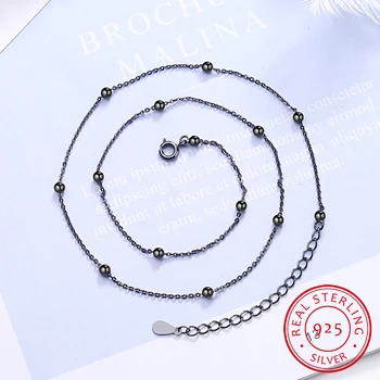 100% 925 Sterling Silver Delicate Beads Chokers Necklaces For Women Simple Fashion Party Jewelry
100% 925 Sterling Silver Delicate Beads Chokers Necklaces For Women Simple Fashion Party Jewelry