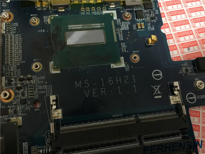 Оригинальная материнская плата ms-16h21 ms16h2 для gs60 с процессором i7 и GTX860M 100% работает