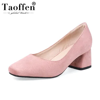 Taoffen 4 Color Office Lady Concise Pumps High Heels Shoes Women Square Toe Retro Daily Party Female Footwear Size 30-43
Taoffen 4 Color Office Lady Concise Pumps High Heels Shoes Women Square Toe Retro Daily Party Female Footwear Size 30-43