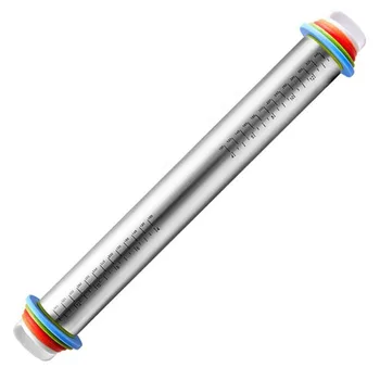 1Pcs 44cm Adjustable stainless steel rolling pin, adjustable thickness, flour stick, rolling pin, kneading pad, flour pad ZM720
1Pcs 44cm Adjustable stainless steel rolling pin, adjustable thickness, flour stick, rolling pin, kneading pad, flour pad ZM720