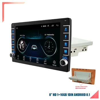 1DIN 8" Car Stereo Touch Screen with Knob Button Android 8.1 Radio Gps Wifi Mirror Link Adjustable up and Down 1 + 16GB
1DIN 8" Car Stereo Touch Screen with Knob Button Android 8.1 Radio Gps Wifi Mirror Link Adjustable up and Down 1 + 16GB
