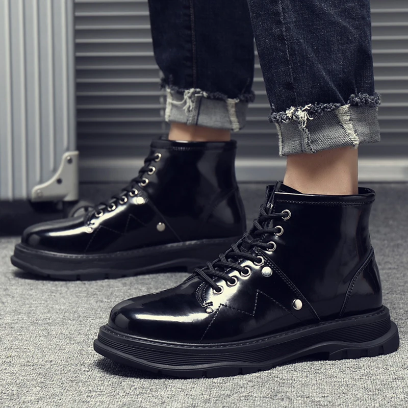 Women's Boots Retro Genuine Leather Boots Lace-Up Shoes Women Autumn Non-slip Rubber Soft Ankle Boots Woman Punk Gothic Boots
Women's Boots Retro Genuine Leather Boots Lace-Up Shoes Women Autumn Non-slip Rubber Soft Ankle Boots Woman Punk Gothic Boots
