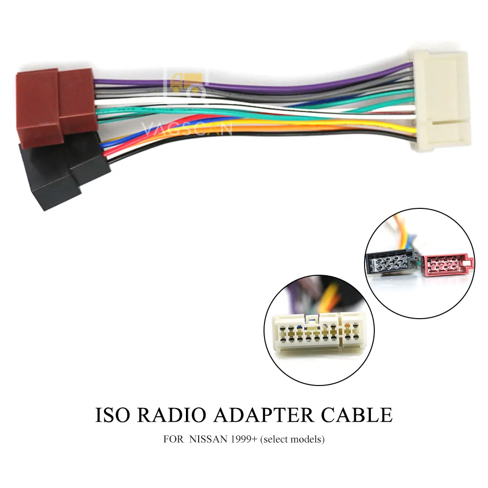 12 118 ISO автомобильный радиоадаптер для NISSAN 1999 + (выберите модели) жгут проводов
