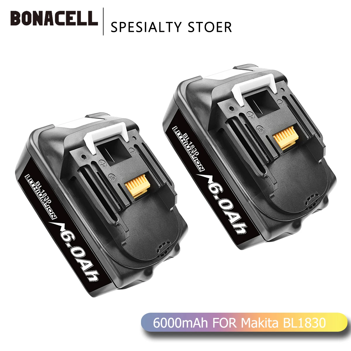 Аккумуляторная батарея Bonacell BL1860 18 в 6000 мАч литий ионная для Makita BL1840 BL1850 BL1830 BL1860B LXT 400 L70|Перезаряжаемые