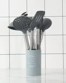 1SET Silicone Kitchen Utensil Nonstick Utensils Cooking Tool Spoon Soup Ladle Turner Spatula Tong Cookware Baking Gadget OK 1200
1SET Silicone Kitchen Utensil Nonstick Utensils Cooking Tool Spoon Soup Ladle Turner Spatula Tong Cookware Baking Gadget OK 1200