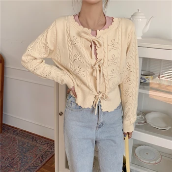 Japanes Sweet Knitted Cardigan Women Sweater Light Female 2020 New Autumn Winter Kawaii Vintage Korean Sweaters Women'S Clothing 
Japanes Sweet Knitted Cardigan Women Sweater Light Female 2020 New Autumn Winter Kawaii Vintage Korean Sweaters Women'S Clothing