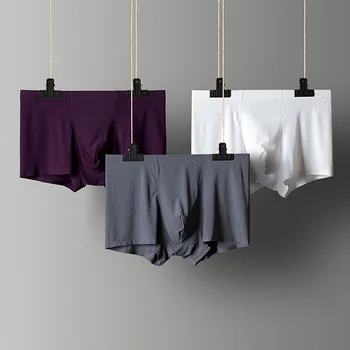 Seamless Underwear MEN'S Boxers Nylon Fabric Business Simple Boxers Breathable Soft Solid Color
Seamless Underwear MEN'S Boxers Nylon Fabric Business Simple Boxers Breathable Soft Solid Color
