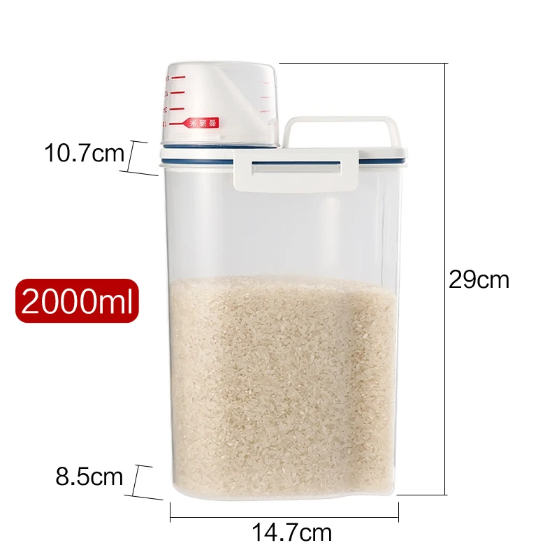 RSCHEF 1pcs Plastic Kitchen Grain Storage Food Cereal Container Case Bean Bin Rice Storage Box Plastic Food Stocked Jar
RSCHEF 1pcs Plastic Kitchen Grain Storage Food Cereal Container Case Bean Bin Rice Storage Box Plastic Food Stocked Jar