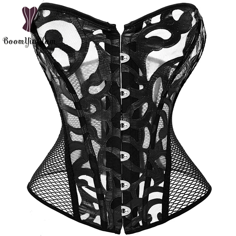 Plus Size Underwear Coselet Women Sexy Transparent Mesh Hollow Out See Through Lingerie Corset Top With G String
Plus Size Underwear Coselet Women Sexy Transparent Mesh Hollow Out See Through Lingerie Corset Top With G String