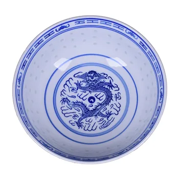 Chinese Dragon Fine Porcelain Blue and White Rice Pattern Bowls Cereal Bowls Rice Bowls Jingdezhen China Soup Bowl Fruit Bowl
Chinese Dragon Fine Porcelain Blue and White Rice Pattern Bowls Cereal Bowls Rice Bowls Jingdezhen China Soup Bowl Fruit Bowl