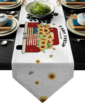 Sunflower Farm Harvest Table Runner Table Flag Home Party Decorative Tablecloth Table Runners
Sunflower Farm Harvest Table Runner Table Flag Home Party Decorative Tablecloth Table Runners