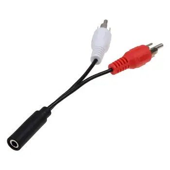 3.5mm Audio Jack Female Socket To 2 RCA Male Stereo Cable Lead Mobile Adapter Connector Speacker Laptop Phone For PC Comput R8Z2
3.5mm Audio Jack Female Socket To 2 RCA Male Stereo Cable Lead Mobile Adapter Connector Speacker Laptop Phone For PC Comput R8Z2