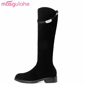 Masgulahe 2020 New cow leather knee high boots brand nubuck black leather ladies boots autumn winter boots female shoes
Masgulahe 2020 New cow leather knee high boots brand nubuck black leather ladies boots autumn winter boots female shoes