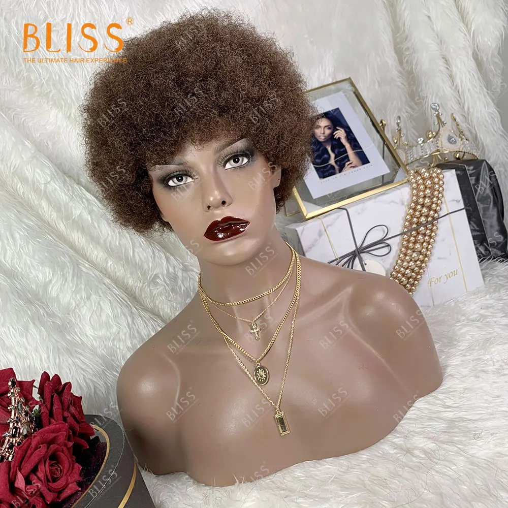 BLISS Colored Human Hair Wigs Red Grey Short Afro Nature Dream Kinky Cheap Wigs Brazilian For Party Cosplay
BLISS Colored Human Hair Wigs Red Grey Short Afro Nature Dream Kinky Cheap Wigs Brazilian For Party Cosplay