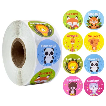 500pcs/roll cute animals thank you stickers seal labels for kids reward sticker scrapbooking gift decor stationery sticker 
500pcs/roll cute animals thank you stickers seal labels for kids reward sticker scrapbooking gift decor stationery sticker