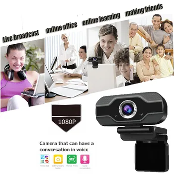 Webcam 1080P 2 Megapixel Web Camera Autofocus Video Call Computer Camera Web Cam for Desktop PC Laptop
Webcam 1080P 2 Megapixel Web Camera Autofocus Video Call Computer Camera Web Cam for Desktop PC Laptop