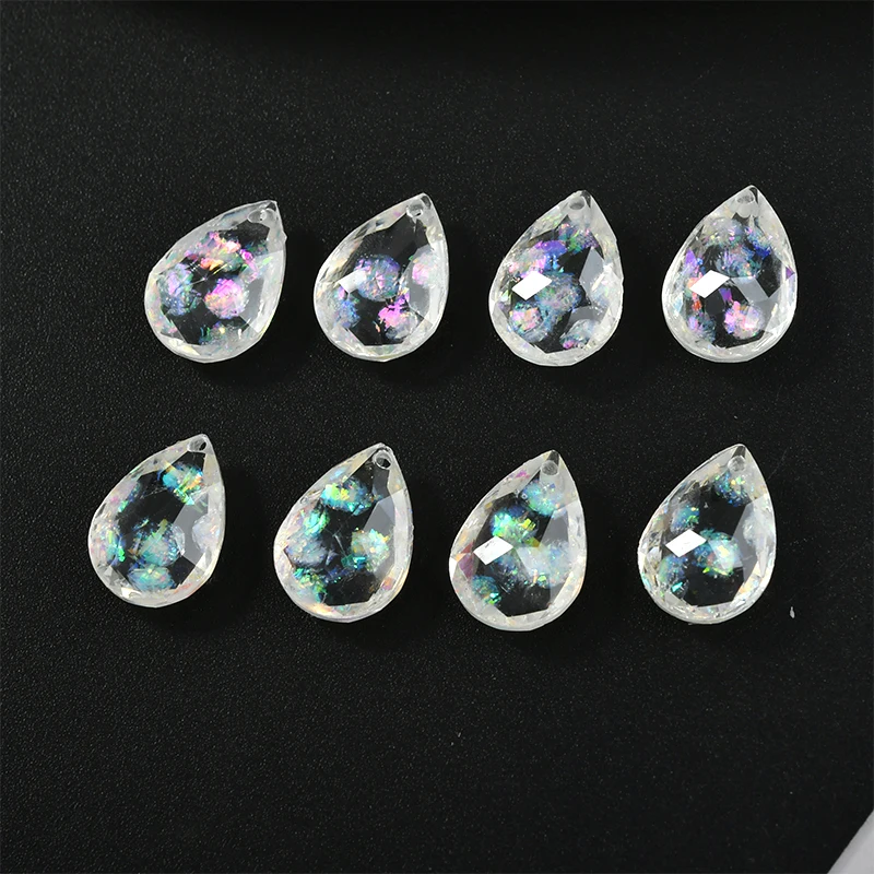 

Diy jewelry earrings pendants accessory 30pcs/lot handmade 10*14mm geometric Water drop shape transparent resin charms