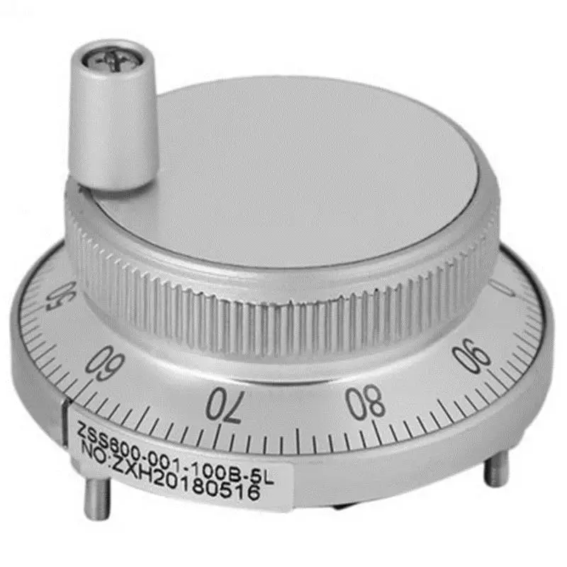 Manual Pulse Generator Cnc Pulse Encoder 5V 60Mm Hand Wheel Pulse Encoder Mill Router Manual Control For Cnc System-Silver
Manual Pulse Generator Cnc Pulse Encoder 5V 60Mm Hand Wheel Pulse Encoder Mill Router Manual Control For Cnc System-Silver