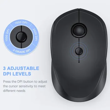 Bluetooth Wireless Mouse 2.4GHz Duals Mode with USB Receiver 3 Adjustable DPI Level for Computer PR Sale
Bluetooth Wireless Mouse 2.4GHz Duals Mode with USB Receiver 3 Adjustable DPI Level for Computer PR Sale