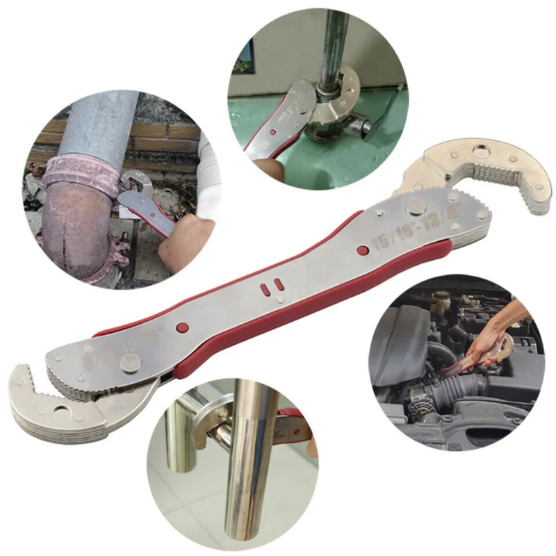 Auto repair wrench 9-45mm adjustable multifunctional wrench tool universal wrench pipe household hand tool
Auto repair wrench 9-45mm adjustable multifunctional wrench tool universal wrench pipe household hand tool