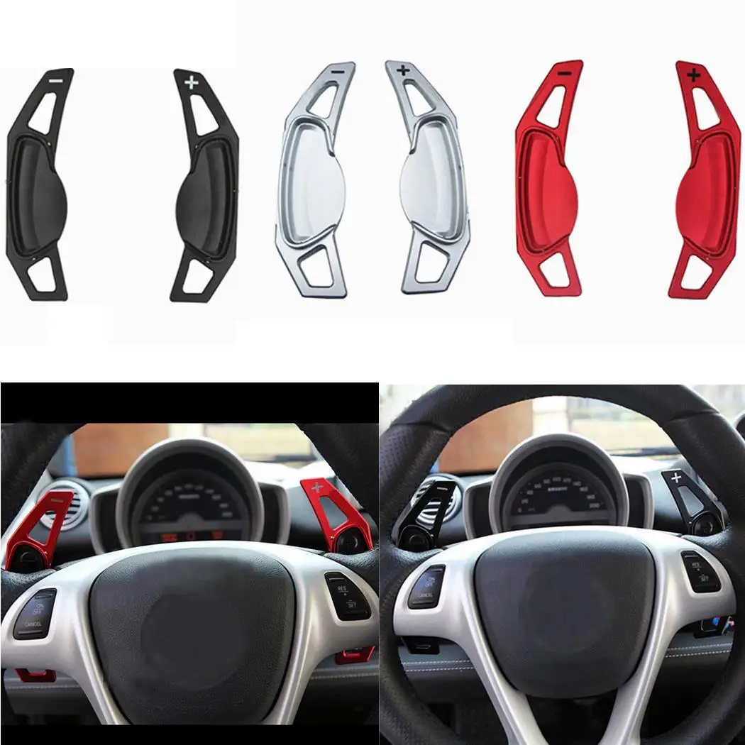 1 Pair Aluminum Alloy Car Steering Wheel Shift Paddle Auto Extension Shifter For Benz Smartfortwo / Smartforfour Car Accessories
1 Pair Aluminum Alloy Car Steering Wheel Shift Paddle Auto Extension Shifter For Benz Smartfortwo / Smartforfour Car Accessories