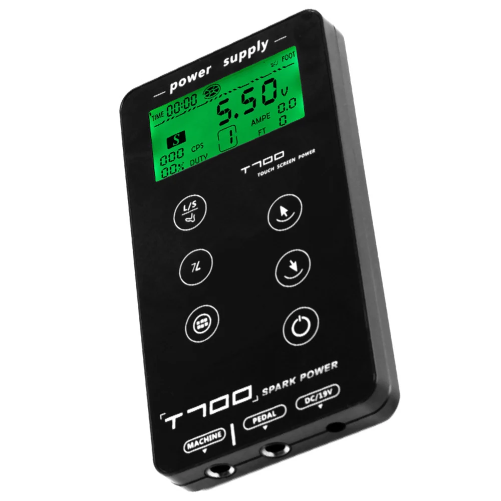 T700 цифровой ЖК-источник питания для тату-машин с сенсорным экраном источник