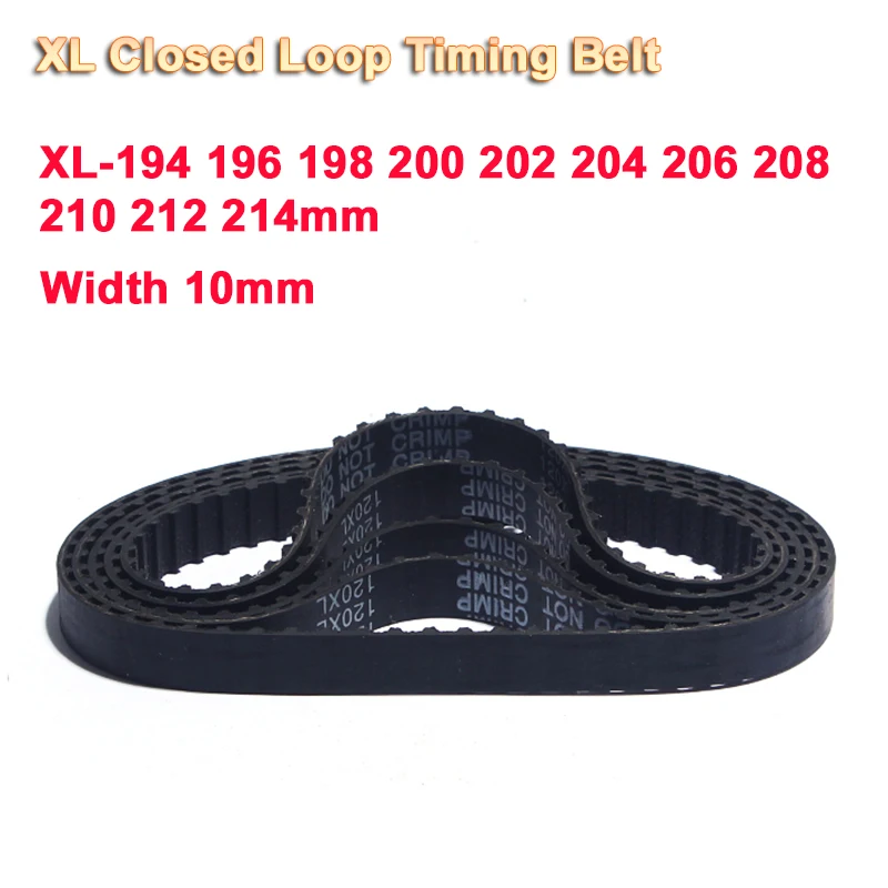 1Pcs XL Closed Loop Timing Belt 97-107Teeth XL-194 196 198 200 202 204 206 208 210 212 214Width 10mm 3D Printer Accessories Car
1Pcs XL Closed Loop Timing Belt 97-107Teeth XL-194 196 198 200 202 204 206 208 210 212 214Width 10mm 3D Printer Accessories Car
