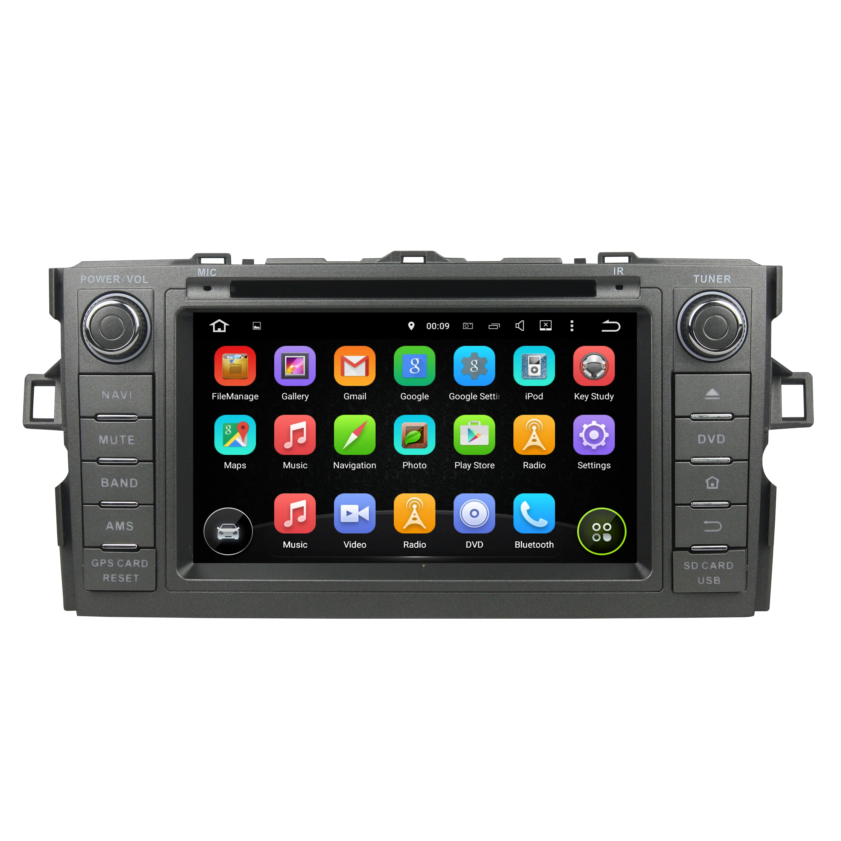 7 "6 ядер Android 9 0 автомобильный мультимедийный плеер для Toyota Avensis 2009 2015 dvd 4 + 64G