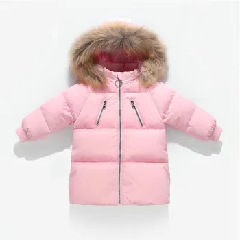 Winter Children Down Jacket 2020 New Kid Boys Girls Thickened Warm Down Jacket Real Fur Collar Hooded Outerwear Winter Coveralls
Winter Children Down Jacket 2020 New Kid Boys Girls Thickened Warm Down Jacket Real Fur Collar Hooded Outerwear Winter Coveralls