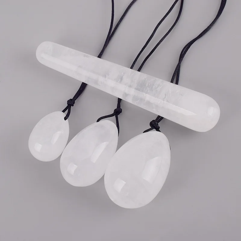Natural Rock Quartz Yoni Eggs Set Kegel Exercise Ben Wa Ball Drilled Jade Eggs White Crystal Yoni Wand Undrilled Stone Eggs
Natural Rock Quartz Yoni Eggs Set Kegel Exercise Ben Wa Ball Drilled Jade Eggs White Crystal Yoni Wand Undrilled Stone Eggs