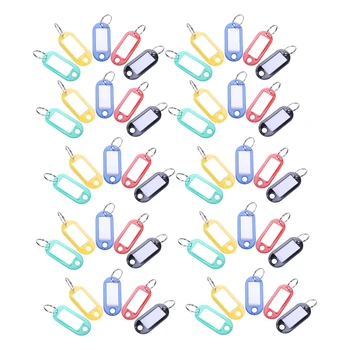50 Pcs Plastic Keychain Key Tags ID Label Name Tags Split Ring
50 Pcs Plastic Keychain Key Tags ID Label Name Tags Split Ring