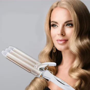 Big Wave Professional Curler Triple Bucket Hair Style Professional Water Ripple Triple Barrel Curler Stick Electric Hair Styling
Big Wave Professional Curler Triple Bucket Hair Style Professional Water Ripple Triple Barrel Curler Stick Electric Hair Styling