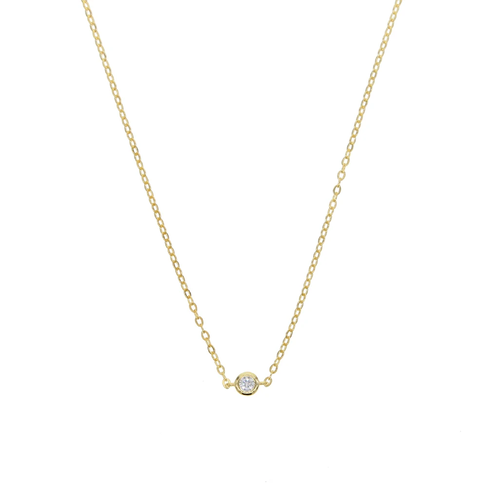4 colors delicate 925 sterling silver chain choker single bezel 3mm cubic zirconia 33+7cm minimal silver choker necklace
4 colors delicate 925 sterling silver chain choker single bezel 3mm cubic zirconia 33+7cm minimal silver choker necklace