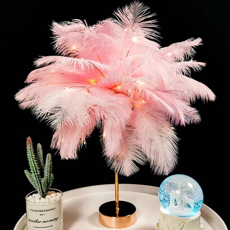 Girl LED Wedding Decorative Lights Birthday DIY Creative Feather Table Lamp Warm White Light Tree Feather Lampshade Pink White
Girl LED Wedding Decorative Lights Birthday DIY Creative Feather Table Lamp Warm White Light Tree Feather Lampshade Pink White