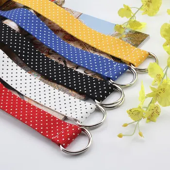 Fashion Dot Printed Women's Belt Canvas Waist Belts D Ring Square Buckle Cummerbunds Waistband Casual White Dot Female Belt Hot
Fashion Dot Printed Women's Belt Canvas Waist Belts D Ring Square Buckle Cummerbunds Waistband Casual White Dot Female Belt Hot