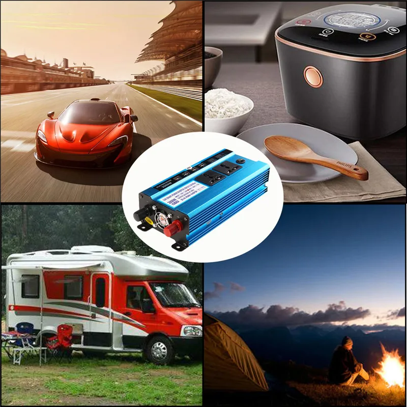 3000W Inverter DC 12V 24V 48V To AC 220V Power Voltage Convertor Transformer Solar Power Inverter Double LCD Display 4USB
3000W Inverter DC 12V 24V 48V To AC 220V Power Voltage Convertor Transformer Solar Power Inverter Double LCD Display 4USB