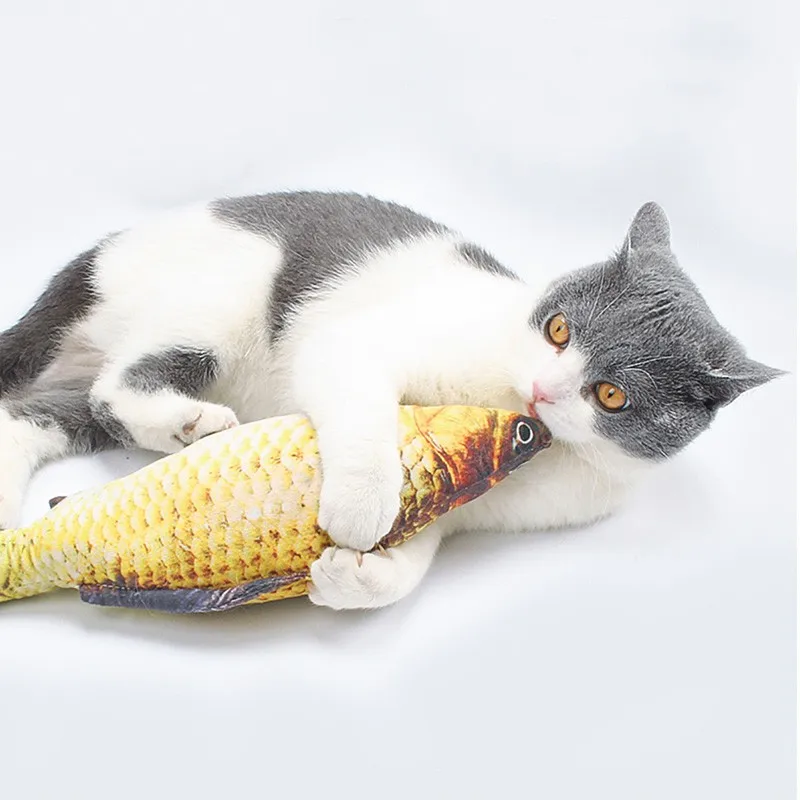 30CM Electronic Pet Cat Toy Electric Simulation Fish Catnip Toys for Dog Cat Interactive Chewing Playing Biting Supplies
30CM Electronic Pet Cat Toy Electric Simulation Fish Catnip Toys for Dog Cat Interactive Chewing Playing Biting Supplies