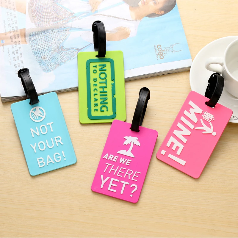 Creative Color Silica Gel Luggage Tags Cartoon Address Holder Baggage Boarding Suitcase ID Tag Portable Label Travel Accessories
Creative Color Silica Gel Luggage Tags Cartoon Address Holder Baggage Boarding Suitcase ID Tag Portable Label Travel Accessories