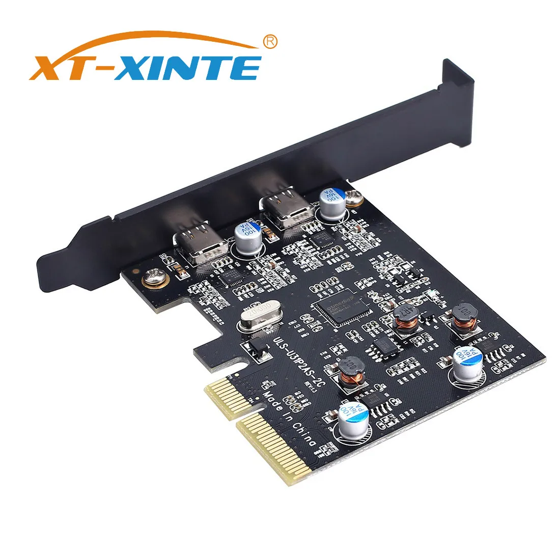

XT-XINTE Add on Cards USB 3.1 Dual 10Gbps 2x Type-C Port PCI Express Controller Riser Card Expansion Adapter for Mac Pro Window
