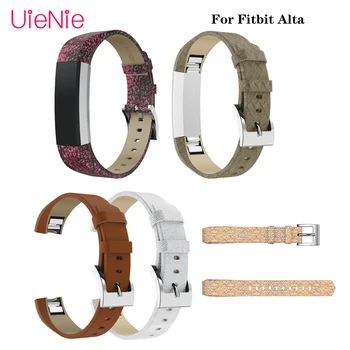 

For Fitbit Alta Shiny Leather Strap For fitbit Alta HR smart sport watch frontier/classic replacement wristband accessory