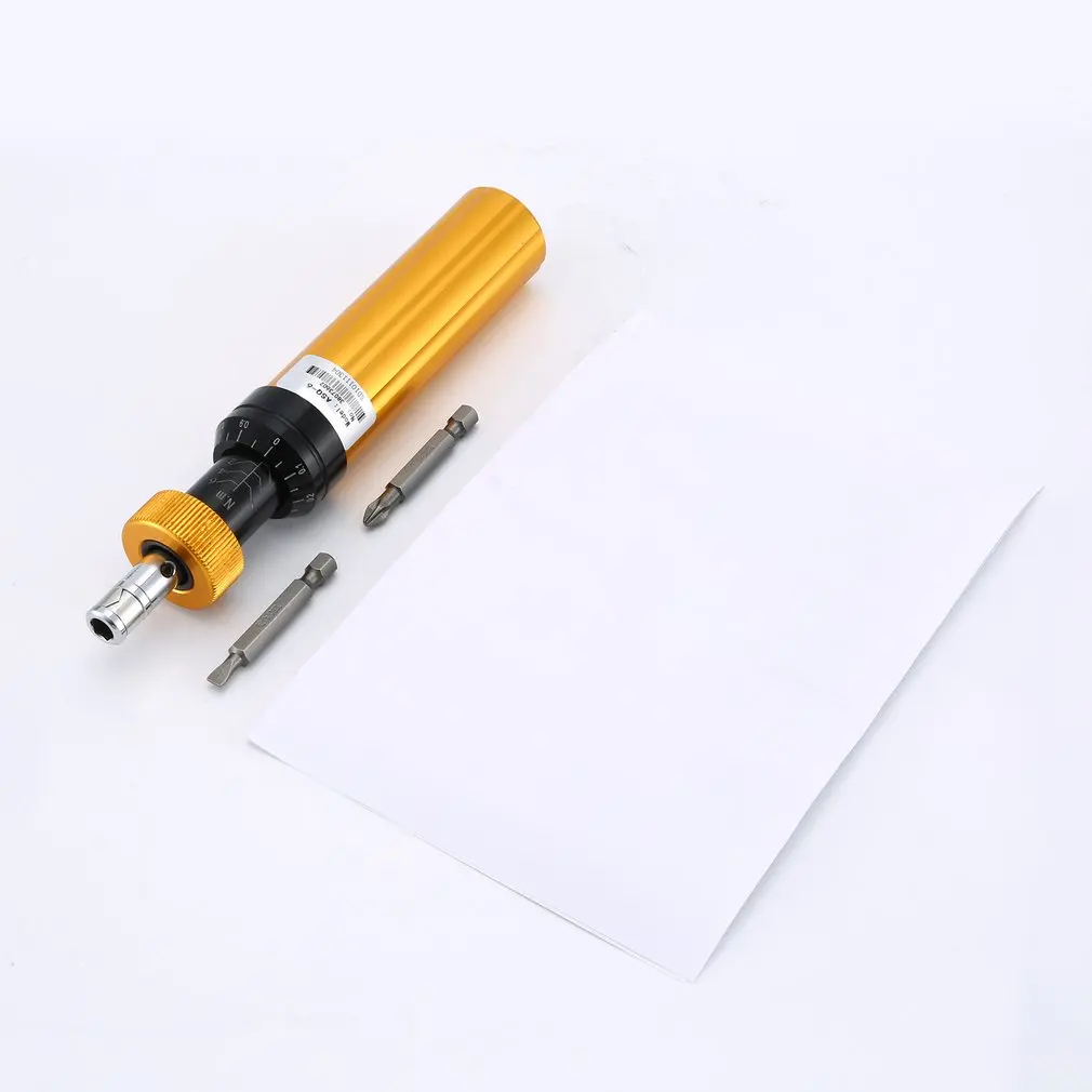 Prefabricated Type Hex Socket Preset Torque Screwdriver ASQ-6 1~6 N.m with 2 Screw Driver Bits High Precision Tool
Prefabricated Type Hex Socket Preset Torque Screwdriver ASQ-6 1~6 N.m with 2 Screw Driver Bits High Precision Tool
