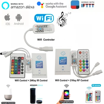Magic Home Bluetooth Wifi RGB RGBW RGBWC LED Strip Controller Smartphone APP Control RF / IR Remote Alexa Google Voice Control
Magic Home Bluetooth Wifi RGB RGBW RGBWC LED Strip Controller Smartphone APP Control RF / IR Remote Alexa Google Voice Control