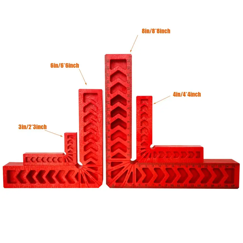 4PCS 4 Inch Positioning Squares Woodworking Tool Clamping 90 Degree Angles For Picture Frames Boxes Cabinets Or Drawers
4PCS 4 Inch Positioning Squares Woodworking Tool Clamping 90 Degree Angles For Picture Frames Boxes Cabinets Or Drawers