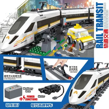 641pcs Technic High Speed Passenger Train Remote Control Rc Trucks Building Blocks Compatible Train City Bricks Toy
641pcs Technic High Speed Passenger Train Remote Control Rc Trucks Building Blocks Compatible Train City Bricks Toy