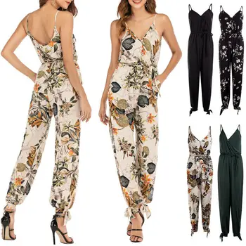 Women Summer Boho Beach Floral Sleeveless V-Neck Clubwear Jumpsuits Ladies Party Sexy Playsuits Romper Bodysuits
Women Summer Boho Beach Floral Sleeveless V-Neck Clubwear Jumpsuits Ladies Party Sexy Playsuits Romper Bodysuits